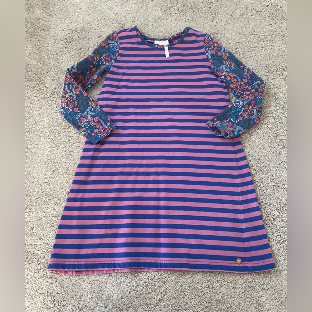 Matilda Jane Blitzen's Ball Dress 435 Choose Your Own Path Floral Striped Sz 8